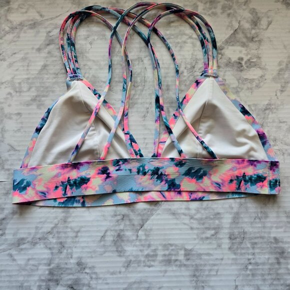 Victoria's Secret Pink Strappy Tie-Dyed Sports Bralette Sz M - Picture 6 of 13